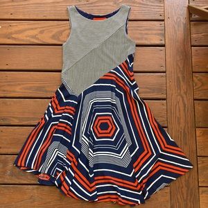 Maeve patterned high-low twirly dress